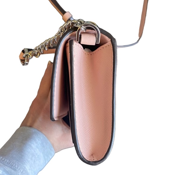 MICHAEL Michael Kors Jet Set Medium 2 in 1 Wallet-On-A-Chain Leather Crossbody - Picture 6 of 13